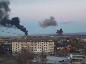Veja fotos e vídeos de ataques russos à Ucrânia