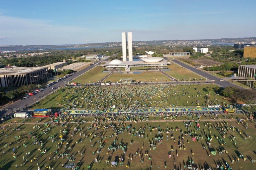 Brasil tem dia de manifestações em apoio ao governo do presidente Jair Bolsonaro