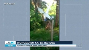 Monomotor cai em área de mata em Itaituba, no Pará